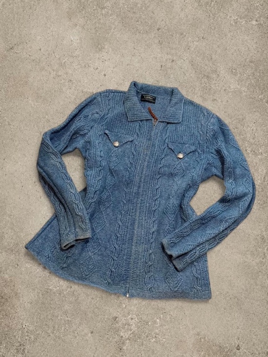 Lauren Ralph Lauren Sweaters - Vintage Ralph Lauren blue zip up sweater